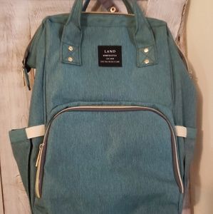 Teal diaper purse, barely used